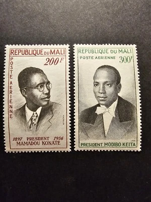 Sello Malí Presidente Mamadou Konate Correo Aéreo Pa N°9/10 Nuevo * Mh 1961 Foto 1 de 2