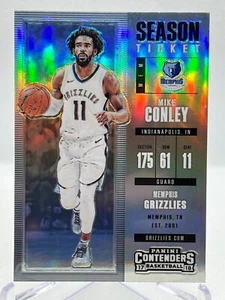 MIKE CONLEY 2017-18 Panini Contenders #72 Season Ticket SILVER PRIZM - Picture 1 of 2