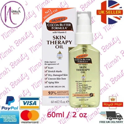 Palmers - Formule Beurre de Cacao Peau Thérapie Huile avec Vitamine E 60ml - Photo 1/3