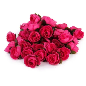 50 Stück Simulation Rosenkopf Blumen Kunstrosen für Hochzeit - Bild 1 von 9