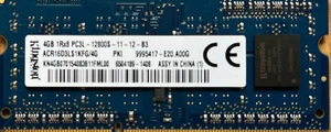 NEU; Kingston 4GB DDR3 PC3L-12800S Laptop Arbeitsspeicher RAM - ACR16D3LS1KFG/4G - Bild 1 von 2