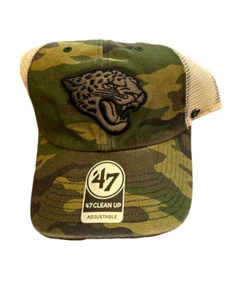 Nuevo Nuevo Con Etiquetas Jacksonville Jaguars '47 Limpieza Camuflaje Branson Logo Snapback Camionero Sombrero - Imagen 1 de 2