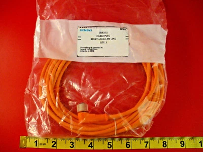 Siemens 3RX1512 Sensor Cable Plug Right Angle 5M Long 4 Pin Female 3RX1-512 New - Image 1 of 3