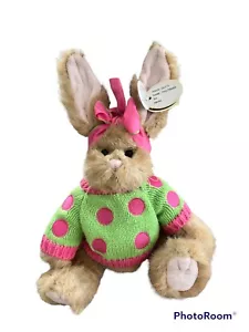 The Bearington Collection Penny Polka dots Rabbit Plush W/tags - Picture 1 of 5