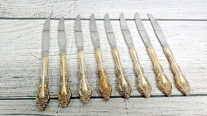 Vintage Oneida Community Silver Artistry (8) Tafelmesser Versilbertes Besteck - Bild 1 von 4