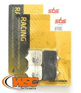 Pastillas de freno de carbono dobles SBS 870DC *2 pares* BMW S1000R 13-19 S1000RR 09-18 - Imagen 1 de 1