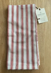 Herz & Hand mit Magnolie Baumwolle Küchentücher, 2er-Pack, gestreift 18" x 28" NEU - Bild 1 von 7