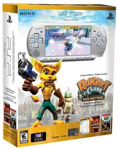 PlayStation Portable Limited Edition Ratchet And Clank Mystic Silver PSP 9Z - Picture 1 of 4
