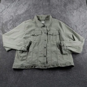 Fat Face Jacke Damen UK 24 Grün Coastal Gorpcore Outdoor Denim Utility Jeans - Bild 1 von 13