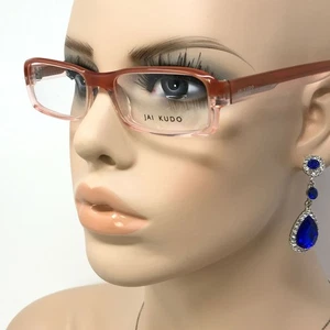 Jai Kudo P13 Glasses Frames Orange Full Rim Eyeglasses Spectacles Frame Only - Picture 1 of 12