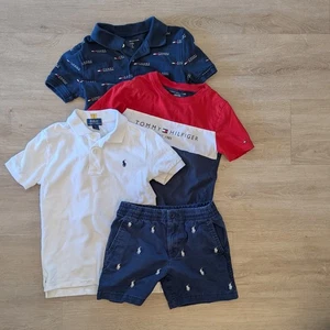 Tommy Hilfiger Ralph Lauren Preppy Boy Short Sleeve Bundle - Picture 1 of 6