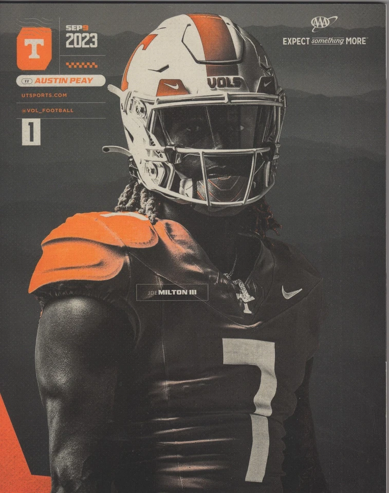 Tennessee Football vs. Austin Peay 2023 Gameday Guide Program Official Vols - Image 1 of 1