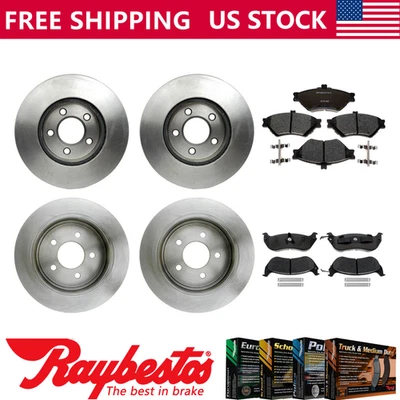 Передние задние тормозные диски и металлические тормозные колодки для 1997 Ford Crown Victoria - Изображение 1 из 4
