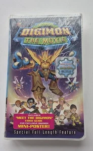 Rare Digimon: The Movie VHS 2001 Clamshell Case Sealed - Picture 1 of 6