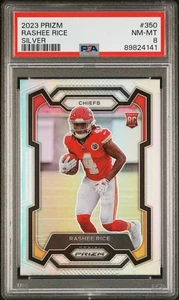 2023 Panini Prizm #350 Rashee Rice Silver Prizm PSA 8 - Picture 1 of 2
