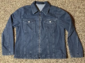 Chaqueta vaquera vintage North Crest para mujer azul talla L (14-16) cremallera completa - Imagen 1 de 9