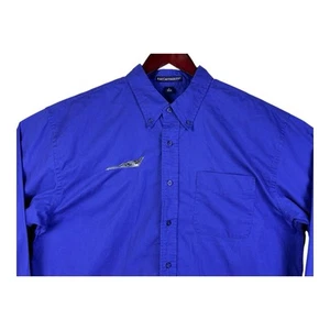 Northrop Grumman B-2 Port Authority Shirt Mens XL Blue Long Sleeve Button Up - Picture 1 of 16