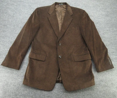 Blazer Alan River Para Hombres 42R Marrón Pana Abrigo Deportivo Chaqueta Clásico Forrado 42 Foto 1 de 4