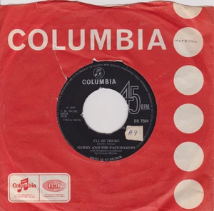 Gerry And The Pacemakers – I'll Be There (Columbia 1965) 7" vinyl single VG/G+ - Bild 1 von 4