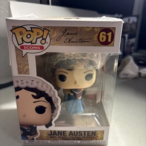 Figura Funko Jane Austen con libro Orgullo y prejuicio #61 3,75 pulgadas - Imagen 1 de 7