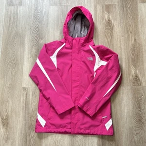 The North Face Hyvent Jacket Girls XL Womens Large Pink Outer Coat Shell Only - Picture 1 of 13