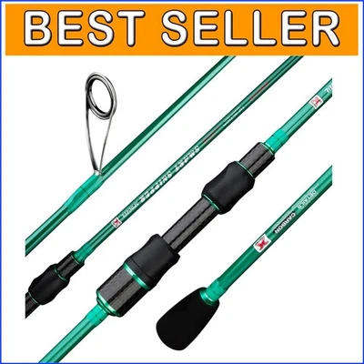 Caña de pescar ultraligera Premium de 7 pies - Giratorio de viaje con alta sensibilidad Foto 1 de 4