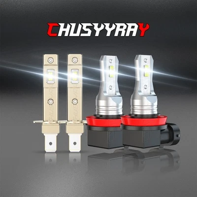 Комбинированные светодиодные лампы для фар 2014 2015 2016 Kia Forte & Forte5 & Koup H1+H11 4X - Изображение 1 из 4