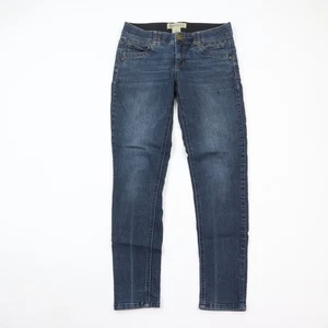 Democracy Jeans Womens 4 Skinny Fit Stretch Ab Technology Blue Low Rise Denim - Picture 1 of 9