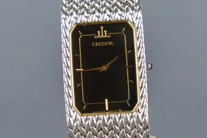 [Casi Como Nuevo] Reloj Seiko Credor 2F70-5330 esfera negra para mujer Qz 22 mm #1999 - Imagen 1 de 10