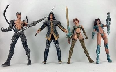 1998 Medieval Witchblade Sarah Ian Kenneth Emerald Action Figure Top Cow - Image 1 of 4