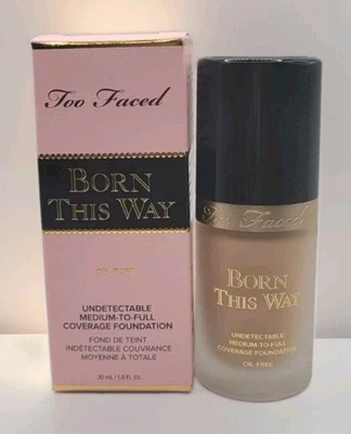 Too Faced BORN THIS WAY OIL-FREE  Undetectable Foundation-Seashell -1 OZ - NEW  - Image 1 of 4