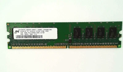 Micron 🔧 1GB DDR2-800 (PC2-6400U) Desktop Memory Modules 🟥 ☆ - Image 1 of 2