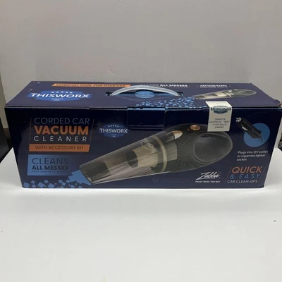 THISWORX TWC-01 106W 12V Handheld Bagless Portable Vacuum Cleaner - Black New - Image 1 of 4