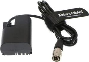 LP E6 Dummy Battery to Hirose 4 Pin Male for SmallHD 502 39 inches - Picture 1 of 5