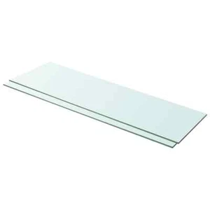 Mensole in Vetro Trasparente 2 pz 100x30 cm vidaXL - Foto 1 di 4