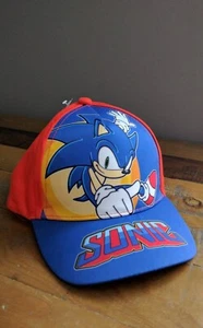 NEW ✹ Sonic The Hedgehog BASEBALL HAT SNAPBACK ✹ Size 4-6X ✹ OFFICIAL SEGA - Picture 1 of 8