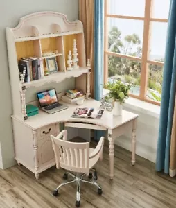 Eck Schreibtisch 2in1 Stuhl Sessel Tisch Landhaus Möbel Büro Sets Tische office - Bild 1 von 2