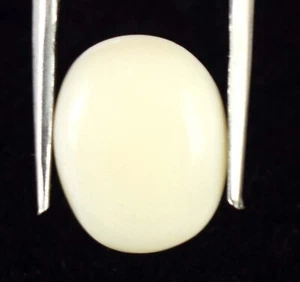 3.80 Karat Ovale Form Weißer Opal Edelstein Natürlich Zertifiziert B71127 Sonder - Bild 1 von 8