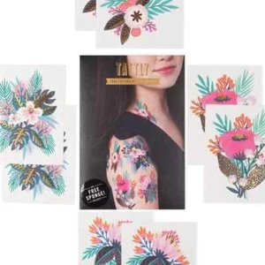 Tattly Set di Tatuaggi Temporanei, Floreale - Foto 1 di 3