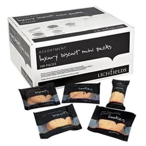 Lichfields Sortiment Luxus Kekse und Kekse (100 Mini Packungen) - Bild 1 von 2