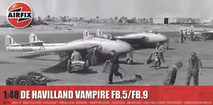 A06108 Airfix 1:48 Scale De Havilland Vampire FB.5/FB.9 - Foto 1 di 1