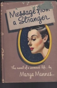 Message from a Stranger von Marya Mannes HC DJ 1948 - Bild 1 von 1
