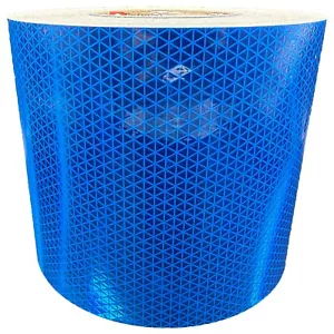 6" Zoll blau reflektierendes Band Oralite V98 Orafol Reflexite prismatischer Kleber - Bild 1 von 12