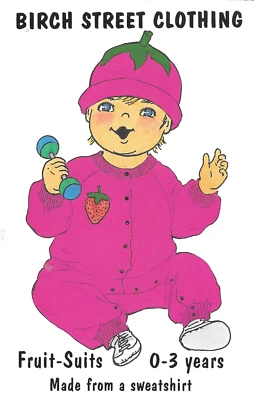 Uncut Birch Street Clothing Unisex Fruit-Suit Sewing Pattern Size: 0-3 Years Old - Image 1 of 2