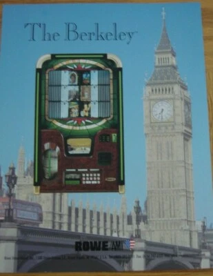 Rowe/AMI The Berkeley CD Wall Double Sided Jukebox Flyer 1970's - Image 1 of 2