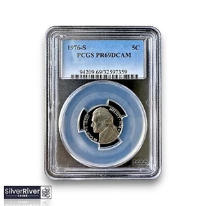 1976-S Jefferson Nickel PROOF (*Certified PR69 DCAM by PCGS*) - Picture 1 of 4