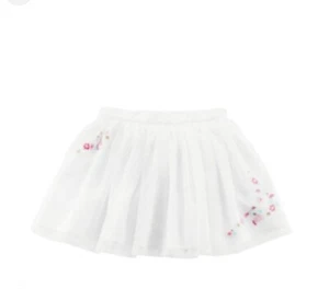 New Carters Toddler Girl's White Tutu Floral Embroidery Size 4T - Picture 1 of 2