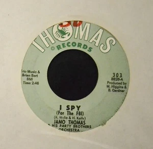 SOUL 45 Jamo Thomas Thomas 303 I Spy and Snake Hip Mama - Picture 1 of 1
