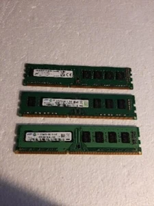 12 GB (3x 4GB) DDR3 1600 PC3-12800U MEMORY M378852273CHO-CH9 - Picture 1 of 1