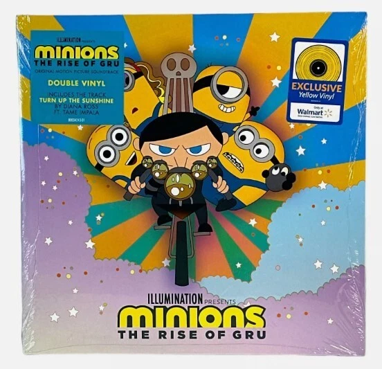 VA - Minions - Rise of Gru Soundtrack  OST - Yellow 2 LP Vinyl - New & Sealed! - Image 1 of 1